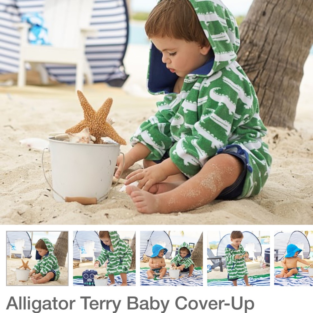 Pottery Barn Kids Alligator cover up